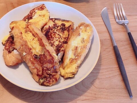 フライパン1つで簡単ランチ☆フレンチトースト